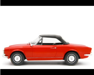 Fiat 124 Sport Spider AS (1438 cc.) 1968 Rosso Laudoracing 1:18 Resinemodell (Türen, Motorhaube... nicht zu öffnen!)